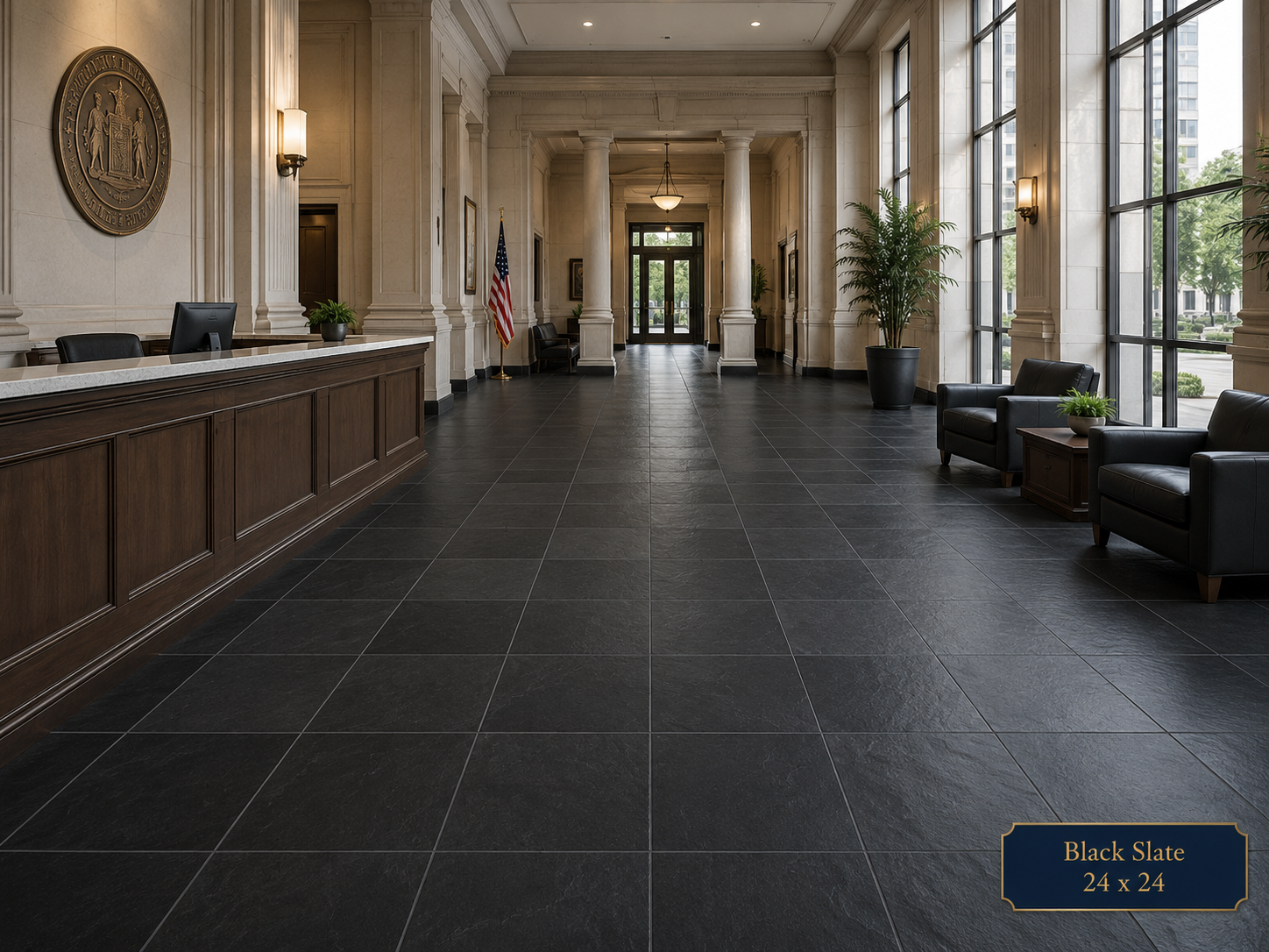 Black Slate stone texture